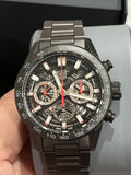 Buy Shop Tag Heuer Carrera Automatic Chronograph Black Dial Black Steel Strap Watch for Men - CBG2090.BH0661 USA Online