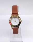 Buy Shop Marc Jacobs Mini Blade White Dial Brown Leather Strap Watch for Women - MBM1219 USA Online