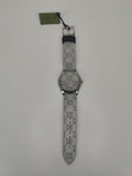 Buy Shop Gucci G Timeless Quartz Grey Dial Grey Leather Strap Watch For Men - YA1264058 USA Online