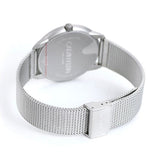 Buy Shop Calvin Klein Minimal White Dial Silver Mesh Bracelet Watch for Men - K3M5115X USA Online
