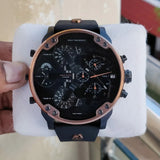 Diesel Mr Daddy 2.0 Chronograph Black Dial Black Steel Strap Watch For Men - DZ7400