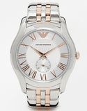 Buy Shop Emporio Armani Classic Quartz Silver Dial Two Tone Steel Strap Watch For Men - AR1824 USA Online