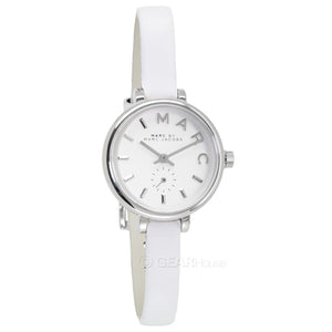 Buy Shop Marc Jacobs Sally White Dial White Leather Strap Watch for Women - MBM1350 USA Online