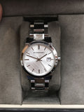 Buy Shop Burberry The City White Dial Silver Steel Strap Watch for Women - BU9100 USA Online