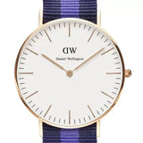 Buy Shop Daniel Wellington Classic Swansea White Dial Two Tone Nylon Strap Watch For Women - 0504DW USA Online