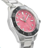 Buy Shop Tag Heuer Aquaracer Professional 300 Automatic Diamonds Pink Dial Silver Steel Strap Watch for Women - WBP231J.BA0618 USA Online