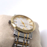 Buy Shop Burberry Heritage White Dial Two Tone Stainless Steel Strap Watch for Men - BU1358 USA Online