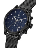 Buy Shop Maserati Epoca Black Edition Blue Dial Black Mesh Bracelet Watch For Men - R8873618008 USA Online