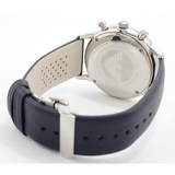 Buy Shop Emporio Armani Gianni White Dial Black Leather Strap Watch For Men - AR0385 USA Online