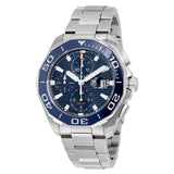 Buy Shop Tag Heuer Aquaracer Calibre 16 43mm Blue Dial Silver Steel Strap Watch for Men - CAY211B.BA0927 USA Online