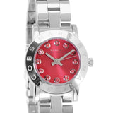 Buy Shop Marc Jacobs Amy Red Dial Silver Steel Strap Watch for Women - MBM3335 USA Online