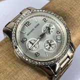 Buy Shop Michael Kors Brinkley Silver Dial with Diamonds Silver Steel Strap Watch for Women - MK5083 USA Online