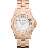 Buy Shop Marc Jacobs Rivera White Dial Rose Gold Steel Strap Watch for Women - MBM3138 USA Online