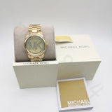 Buy Shop Michael Kors Runway Gold Dial Gold Steel Strap Watch for Women - MK5786 USA Online