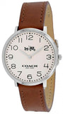 Coach Slim Easton White Dial Brown Leather Strap Watch for Women - 14502682