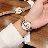 Buy Shop Marc Jacobs Corie White Dial Brown Leather Strap Watch for Women - MJ1581 USA Online