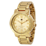 Buy Shop Tommy Hilfiger Bella Gold Dial Gold Steel Strap Watch for Women - 1781395 USA Online
