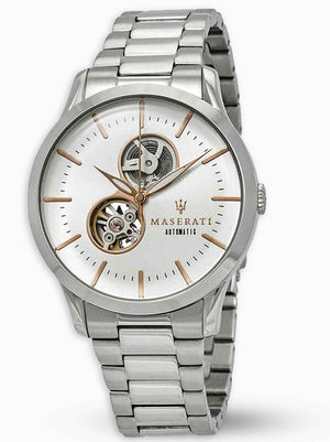 Buy Shop Maserati Tradizione Automatic White Dial Stainless Steel Watch For Men - R8823125001 USA Online