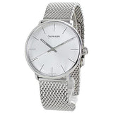 Buy Shop Calvin Klein White Dial Silver Mesh Bracelet Watch for Women - K8M21126 USA Online