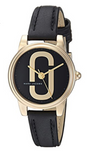 Buy Shop Marc Jacobs Corie Black Dial Black Leather Strap Watch for Women - MJ1580 USA Online
