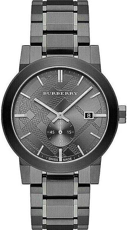 Buy Shop Burberry The City Black Dial Black Steel Strap Watch for Men - BU9902 USA Online