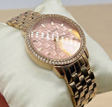 Buy Shop Michael Kors Argyle Quartz Rose Gold Dial Rose Gold Steel Strap Watch For Women - MK3156 USA Online