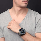 Buy Shop Diesel Big Daddy 2.0 Chronograph Blue Dial Grey Steel Strap Watch For Men - DZ7331 USA Online