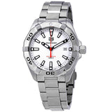 Buy Shop Tag Heuer Aquaracer Quartz White Dial Silver Steel Strap Watch for Men - WBD1111.BA0928 USA Online