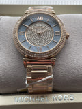 Buy Shop Michael Kors Kerry Mother of Pearl Dial Rose Gold Steel Strap Watch for Women - MK3333 USA Online