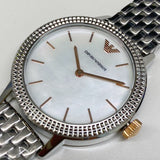 Buy Shop Emporio Armani Interchangeable Analog Mother of Pearl Dial Silver Steel Strap Watch For Women - AR80020 USA Online