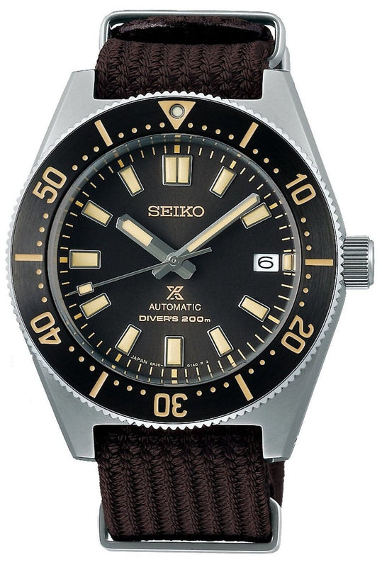 Buy Shop Seiko Prospex 1965 Diver’s Re-Interpretation Automatic Black Dial Brown NATO Strap Watch For Men - SPB239J1 USA Online