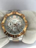 Buy Shop Guess Vista Analog Diamonds Silver Dial Two Tone Steel Strap Watch for Women - W0024L1 USA Online