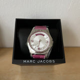 Buy Shop Marc Jacobs Baby Dave Silver Dial Purple Leather Strap Watch for Women - MBM1262 USA Online