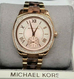 Buy Shop Michael Kors Bryn Rose Gold Dial Two Tone Steel Strap Watch For Women - MK6276 USA Online