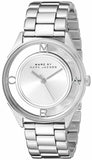 Buy Shop Marc Jacobs Tether Transparent Silver Dial Silver Steel Strap Watch for Women - MBM3412 USA Online