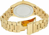 Buy Shop Michael Kors Slim Runway Green Dial Gold Steel Strap Watch for Women - MK3435 USA Online