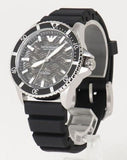 Buy Shop Emporio Armani Meccanico Automatic Black Dial Black Silicone Strap Watch For Men - AR60062 USA Online