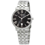 Buy Shop Tissot Carson Premium Black Dial Silver Steel Strap Watch For Men - T122.410.11.053.00 USA Online