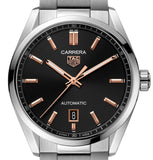 Buy Shop Tag Heuer Carrera Black Dial Silver Steel Strap Watch for Men - WBN2113.BA0639 USA Online