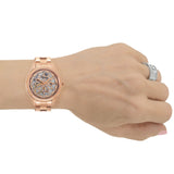 Buy Shop Fossil Rye Automatic Skeleton Rose Gold Dial Rose Gold Steel Strap Watch for Women - BQ3754 USA Online
