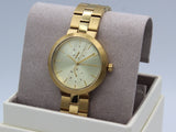 Buy Shop Michael Kors Garner Quartz Gold Dial Gold Steel Strap Watch For Women - MK6408 USA Online