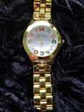 Buy Shop Marc Jacobs Rivera White Dial Gold Steel Strap Watch for Women - MBM3137 USA Online