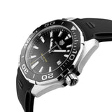 Buy Shop Tag Heuer Aquaracer Quartz Black Dial Black Rubber Strap Watch for Men - WAY101A.FT6141 USA Online
