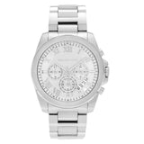 Buy Shop Michael Kors Brecken Chronograph Silver Dial Silver Steel Strap Watch For Women - MK8562 USA Online