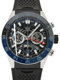 Buy Shop Tag Heuer Carrera Automatic Chronograph Steel & Ceramic Black Dial Black Rubber Strap Watch for Men - CBG2A1Z.FT6157 USA Online
