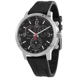 Buy Shop Tissot PRC 200 Chronograph Black Dial Black Rubber Strap Watch for Men - T114.417.17.057.00 USA Online