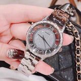 Buy Shop Guess Ethereal Diamonds Silver Dial Silver Steel Strap Watch for Women - W1013L1 USA Online