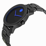 Buy Shop Movado Bold TR90 Black Dial Black Steel Strap Watch for Men - 3600099 USA Online