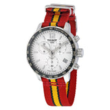 Buy Shop Tissot Quickster Chronograph NBA Miami Heat Edition White Dial Two Tone NATO Strap Watch for Men - T095.417.17.037.08 USA Online