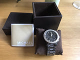 Buy Shop Michael Kors Runway Black Dial Black Steel Strap Watch for Women - MK5190 USA Online